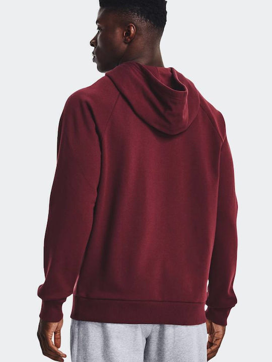Rival Sweatshirt With Burgundy Hood
