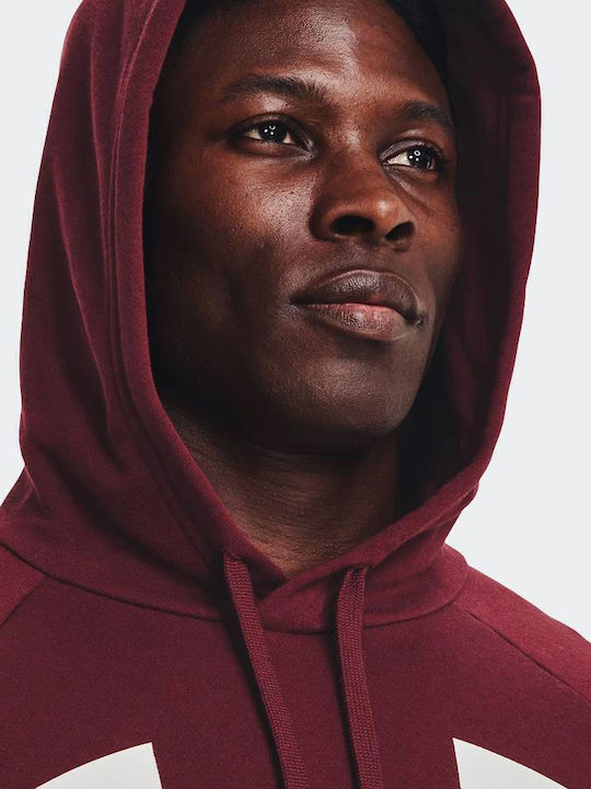 Rival Sweatshirt With Burgundy Hood