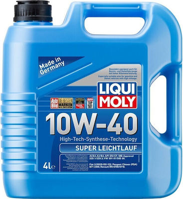 Liqui Moly Συνθετικό Λάδι Αυτοκινήτου Super Low Friction 10W-40 B4 4lt