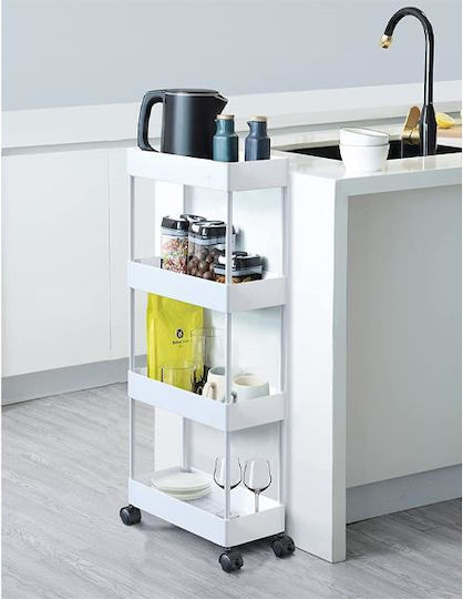 Next Next Lebensmittelregale Kunststoff 4 Ebenen Gray 40x12.5x86cm