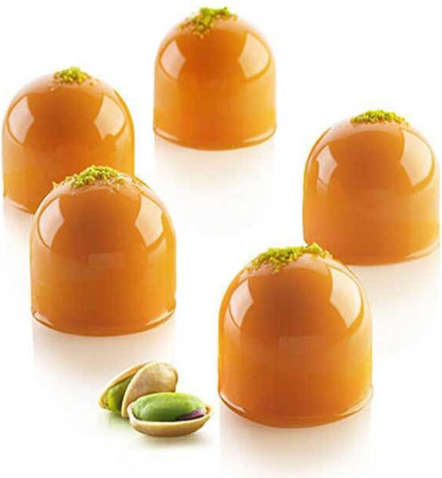 Silikomart No Coating Silicone Chocolates 15 Cups Baking Pan Dome