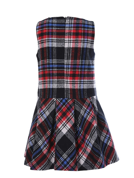 Matoufrance Kids Dress Checked Sleeveless Multicolour