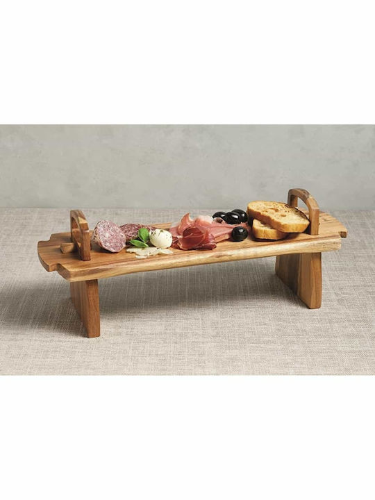 Kitchen Craft Lemnos Dreptunghiular Tavă de Servire cu Mânere în Culoare Bej 52x15x17cm 35.02212 1buc