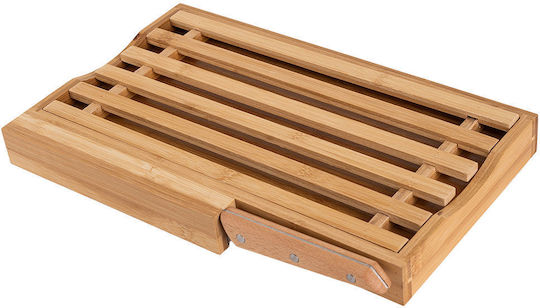 Estia Rectangular Bamboo Chopping Board for Bread Brown 35.5x22cm