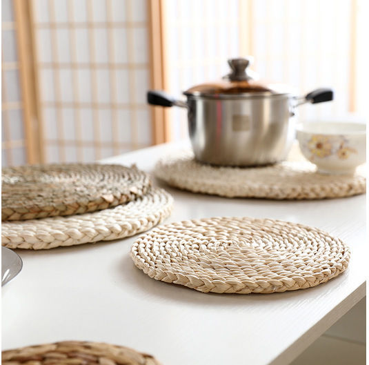 Lalos Placemats Rotund Din paie Bej 35cm 1buc Lalos Placemats Rotund Din paie Bej 35cm 1buc