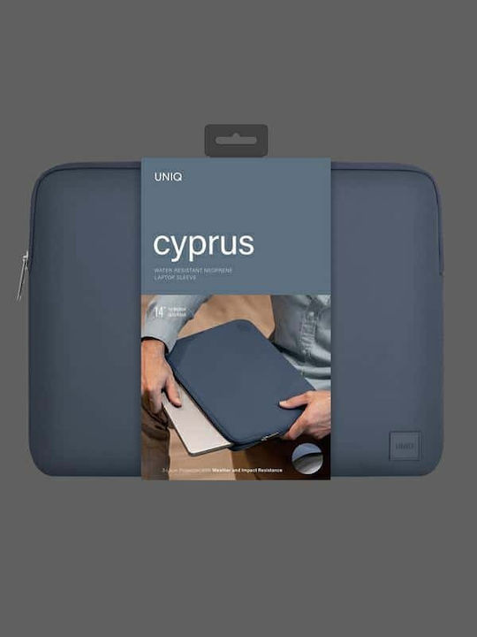 Uniq Cyprus Wasserdicht Tasche Fall für Laptop 14" Abyss Blue