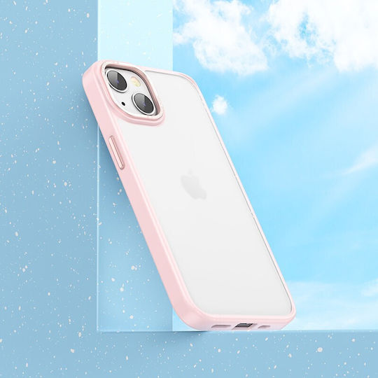 Hoco Golden Shield Frosted Back Cover Πλαστικό Ροζ (iPhone 14 Plus)