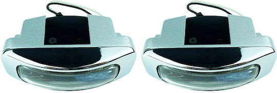 Auto Gs LA-1100 Square Car Foglights H3 12V 55W 125x46mm Universal 12V 55W 12.5cm with White Lighting 2 Pieces