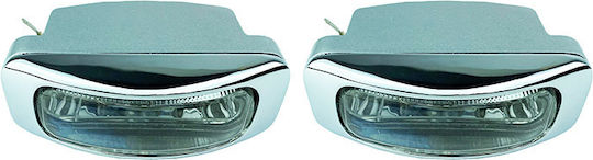 Auto Gs LA-1100 Square Car Foglights H3 12V 55W 125x46mm Universal 12V 55W 12.5cm with White Lighting 2 Pieces