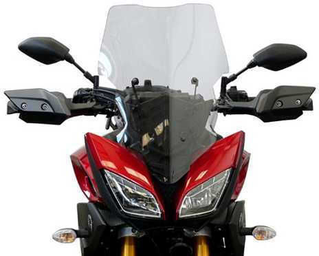 Fabbri Motorcycle Windshield & Windscreen Tinted Visor for Yamaha MT-09 Gen-X Sport Light Smoke 2015-2017 YX178/LS