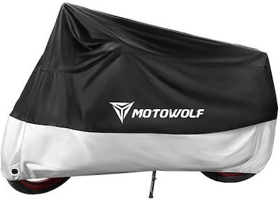 Motowolf Waterproof Motorcycle Cover 210D L245xH125cm