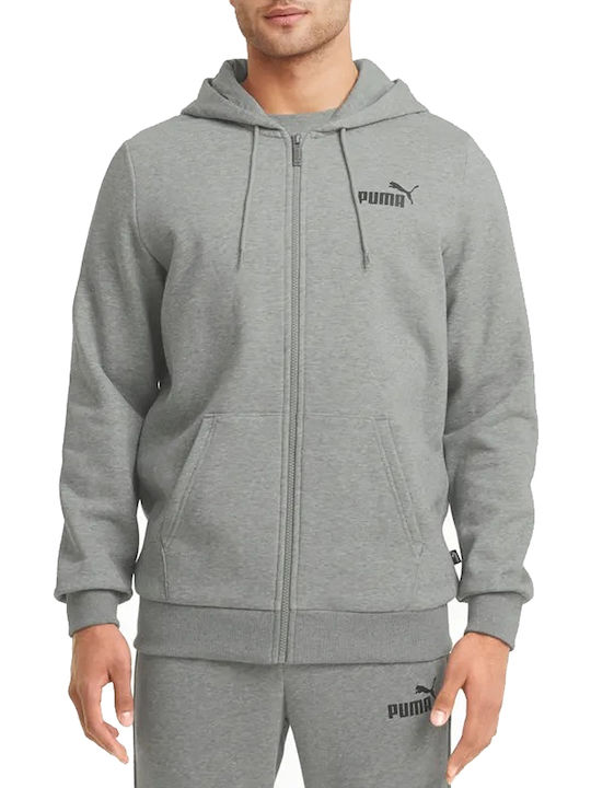 Cardigan With Hood Heather Grey