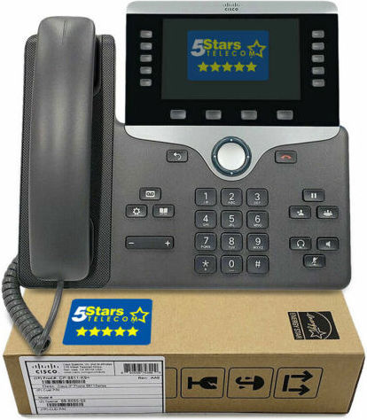 Cisco 8811 Ενσύρματο Τηλέφωνο IP Μαύρο