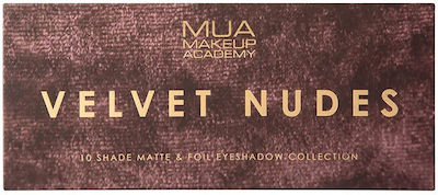 MUA Velvet Nudes Paletă cu Farduri de Pleoape Formă Solidă 11gr