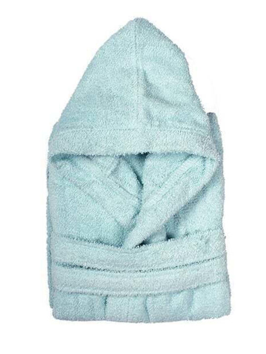 Dimcol Νο8 32121533001 Kids Swimming Bathrobe Blue with Hood