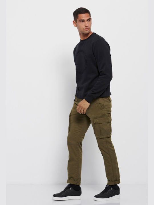 Garage Fifty5 Men's Trousers Cargo in Regular Fit Khaki