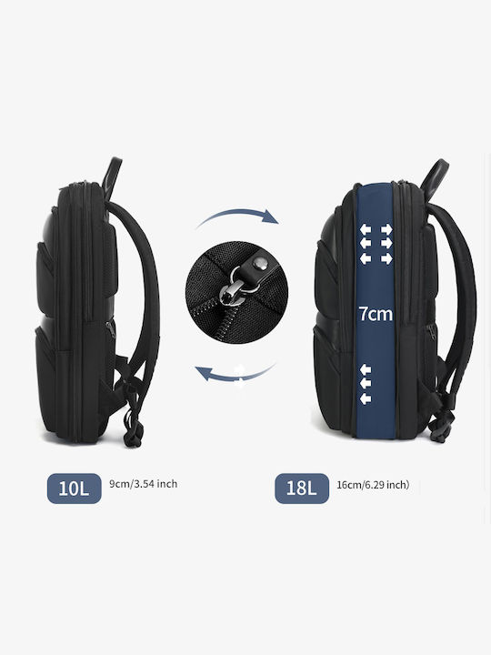 Tigernu Τσάντα Πλάτης για Laptop 15.6" με Θύρα USB σε Μαύρο χρώμα T-B9121