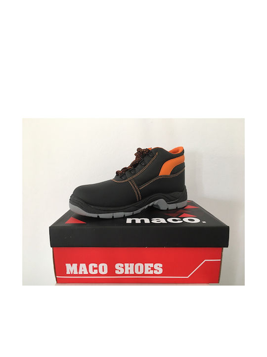 Maco Trenton Μποτάκι Εργασίας Μαύρο