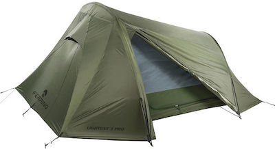 Ferrino Lightent Pro 3 Camping Tent Climbing Green with Double Cloth 4 Seasons for 1 People Waterproof 3000mm