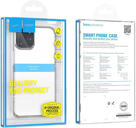 Hoco Crystal Diamond Ultra-Transparent Back Cover Σιλικόνης Διάφανο (iPhone 14 Pro)