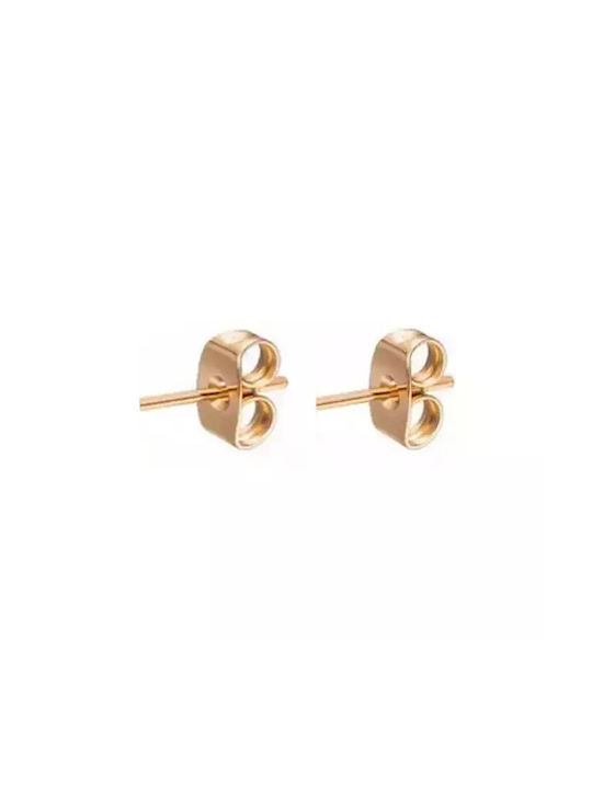 Earrings rings Art 02141 steel 316L pink-gold