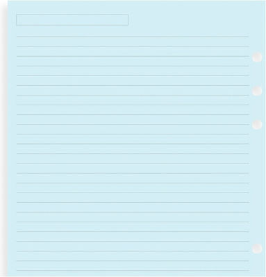 Filofax Replacement Pads A5 Ruled Blue