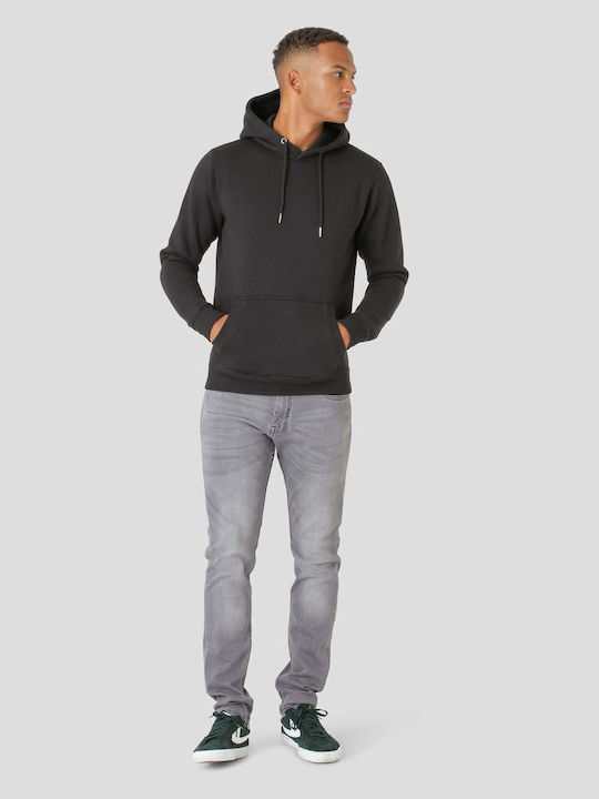 Marcus Men's Sweatshirt with Hood and Pockets Black