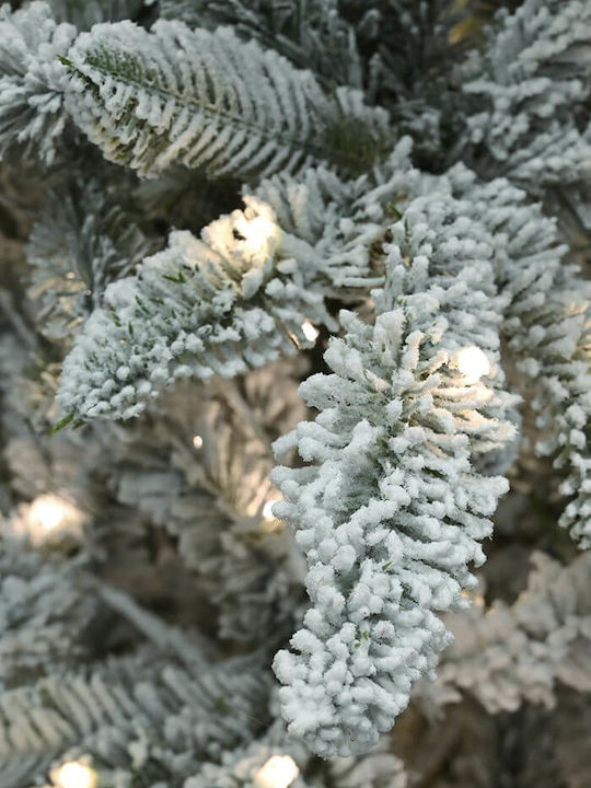 Christmas Tree Snowy 210cm with 1302 Branches and with LED Lighting