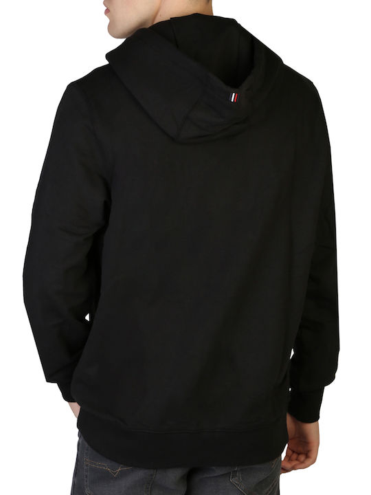 Tommy Hilfiger Men's Sweatshirt with Hood and Pockets Black