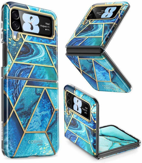 Supcase Cosmo Galaxy Book Plastic Albastru (Galaxy Z Flip4)