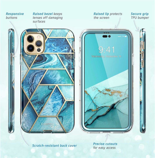 Supcase Cosmo 360 Full Cover Silicone 2mm Ocean Blue (iPhone 14 Pro Max)