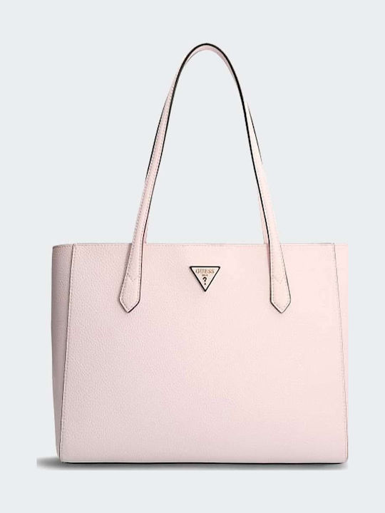 Downtown Chic Turnlock HWVG8385230 Γυναικεία Τσάντα Shopper 'Ωμου Ροζ