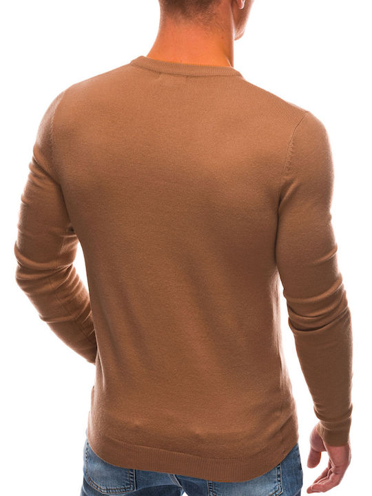 Edoti Men's Long Sleeve Sweater Brown