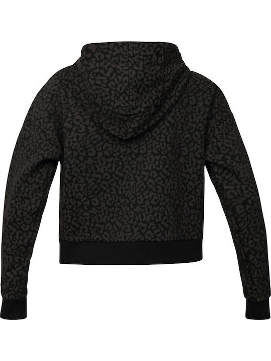 Nile Zip Hoodie Cropped Women's Sweatshirt Jacket Hooded Black