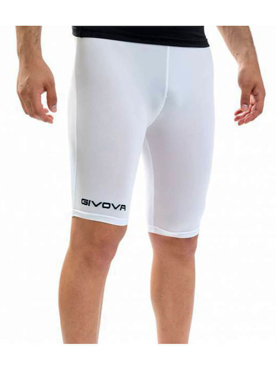 Givova Men's Sports Short Leggings White