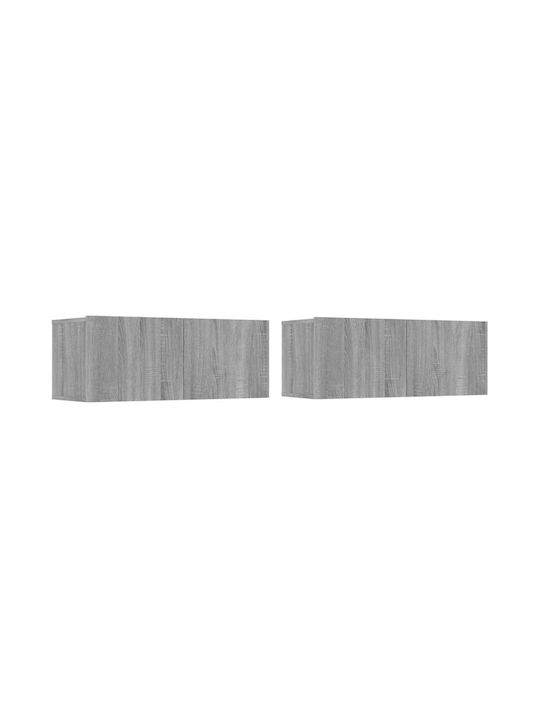 Wohnzimmer TV-Einheit Grey Sonoma L100xB30xH30cm