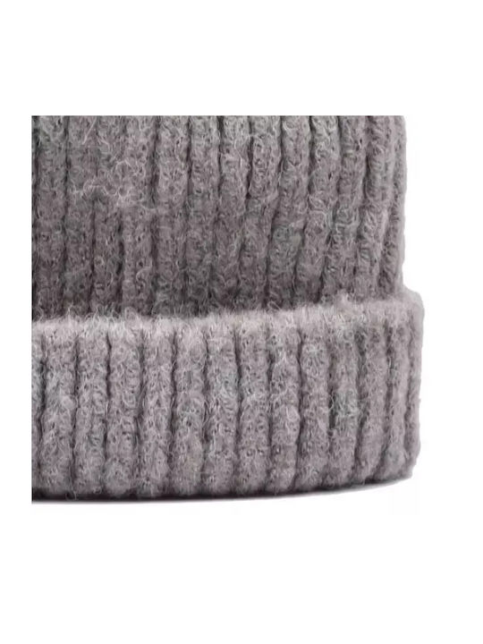 Verde 12-247 Ribbed Beanie Cap Gray