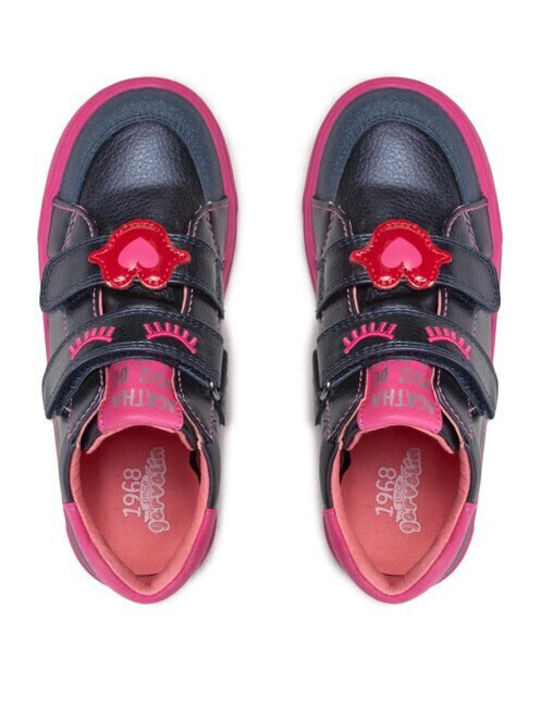 Kids Sneakers High with Scratch Blue