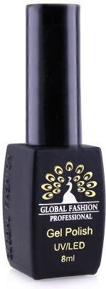 Global Fashion Black Elite Хибриден Лак за Нокти 214 с Glitter 8мл 1бр