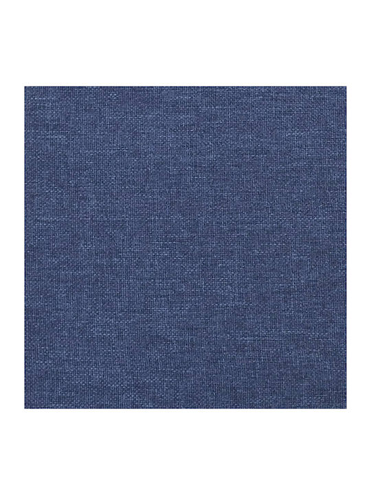 Mattress Bed Single Upholstered with Fabric Blue for Mattress 90x190cm