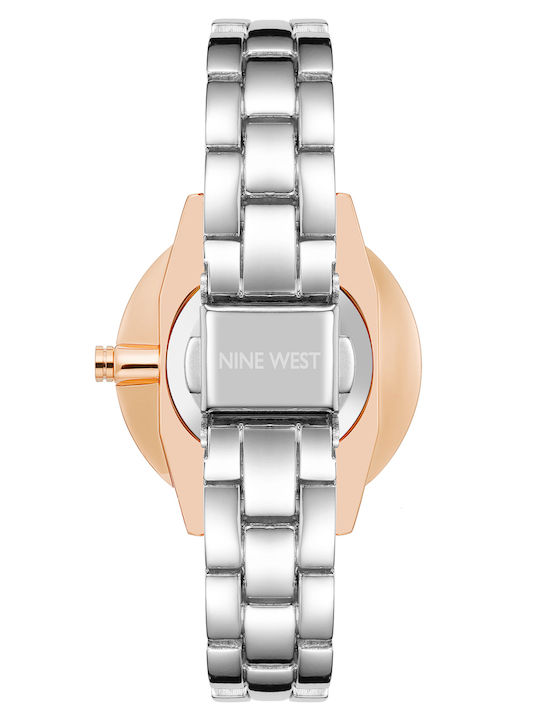 Nine West Ρολόι Μπαταρίας με Μεταλλικό Μπρασελέ