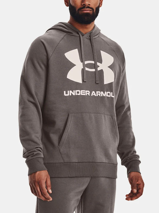 Rival Big Logo Sweatshirt für Herren mit Kapuze Braun