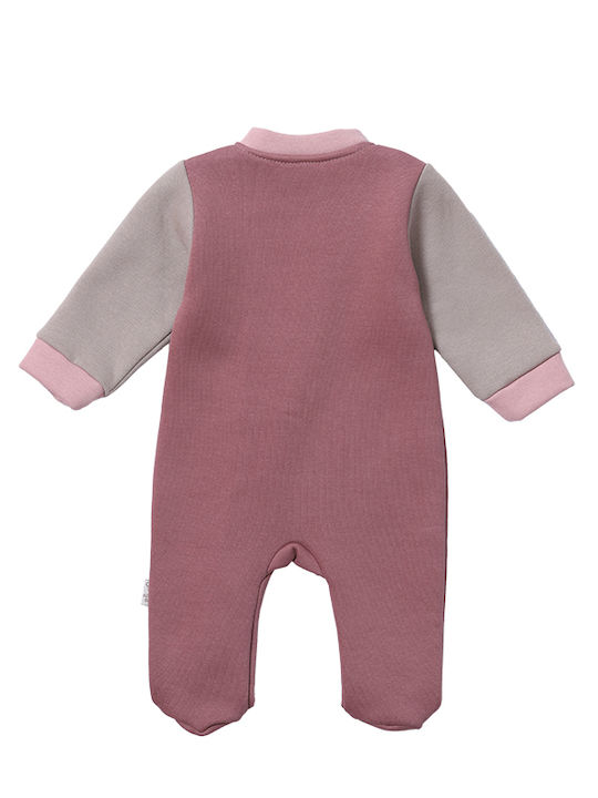 Matoufrance Baby Bodysuit Set Long-Sleeved Pink