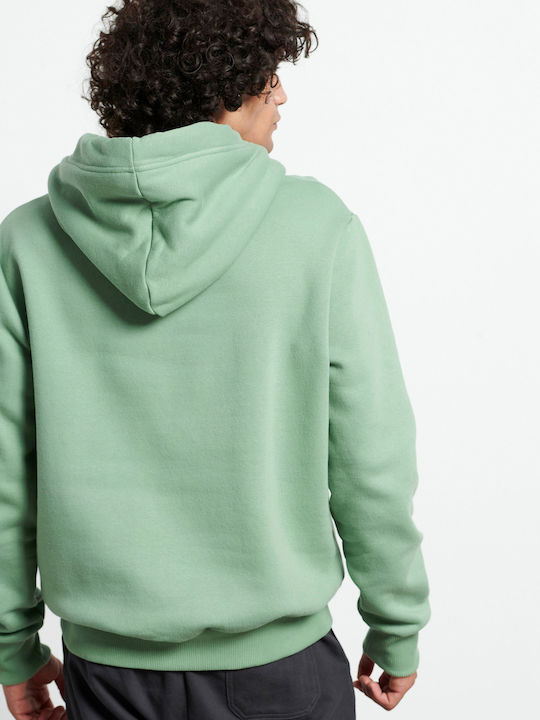 BodyTalk Men's Sweatshirt with Hood and Pockets Dark Green