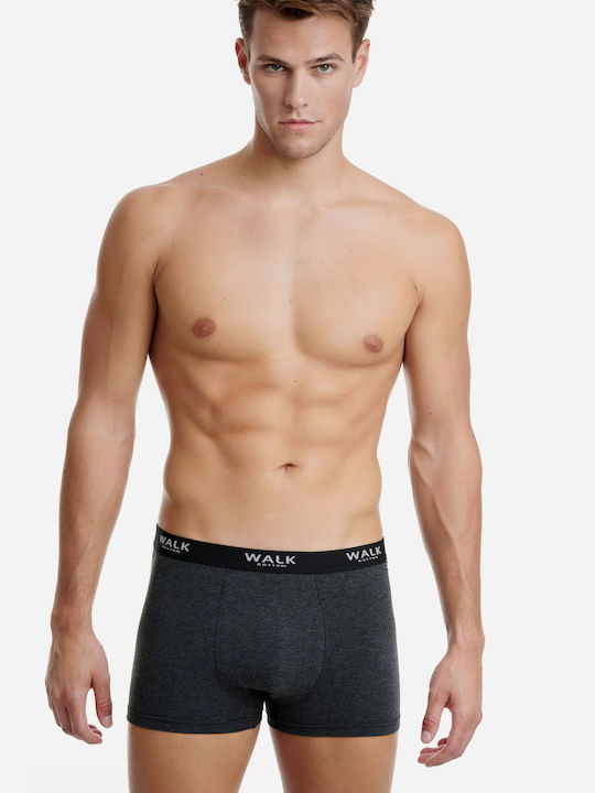 Walk Herren Boxershorts Gray 2Packung