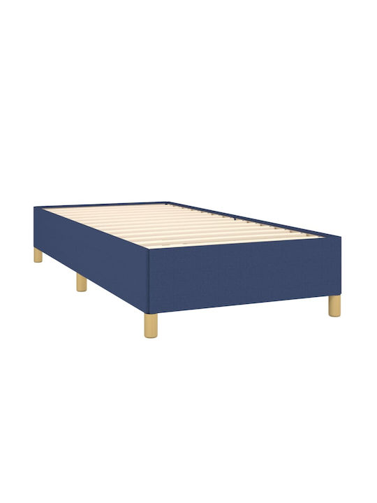 Betten Einzel mit Stoff Blau für die Matratze 90x200cm
