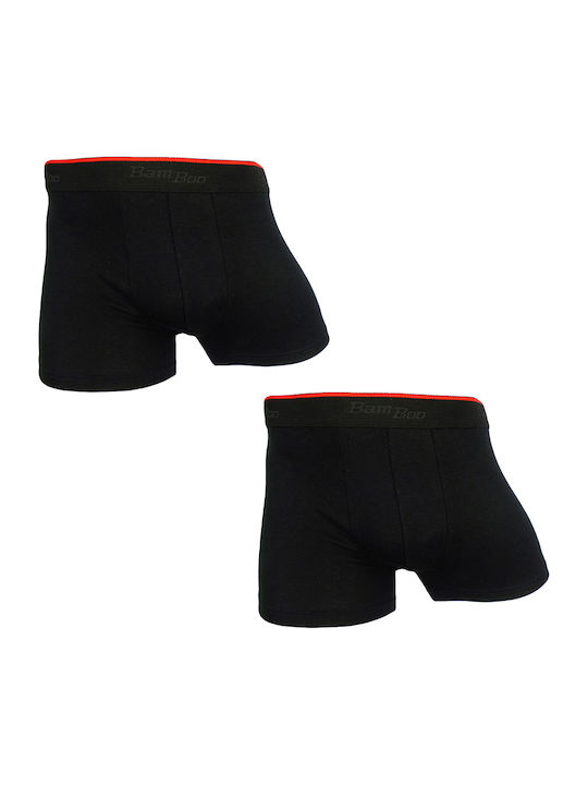 Minerva 90-22710 Men's Boxers Black 2Pack 90-22...