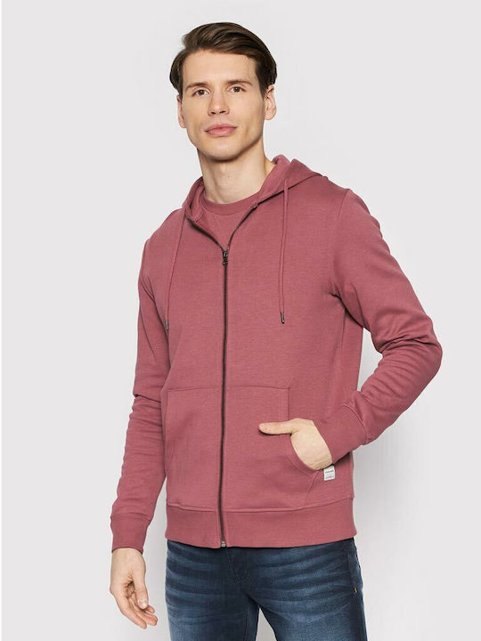 Sweatshirt with Hood Burgundy