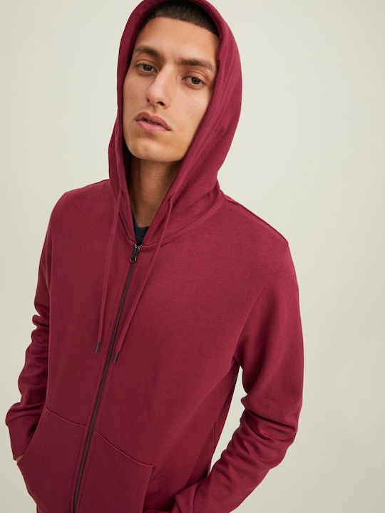 Sweatshirt with Hood Burgundy