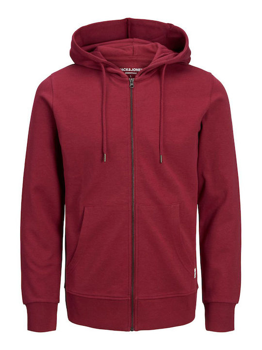 Sweatshirt with Hood Burgundy